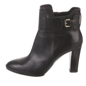 Tod's Black Leather Ankle Booties